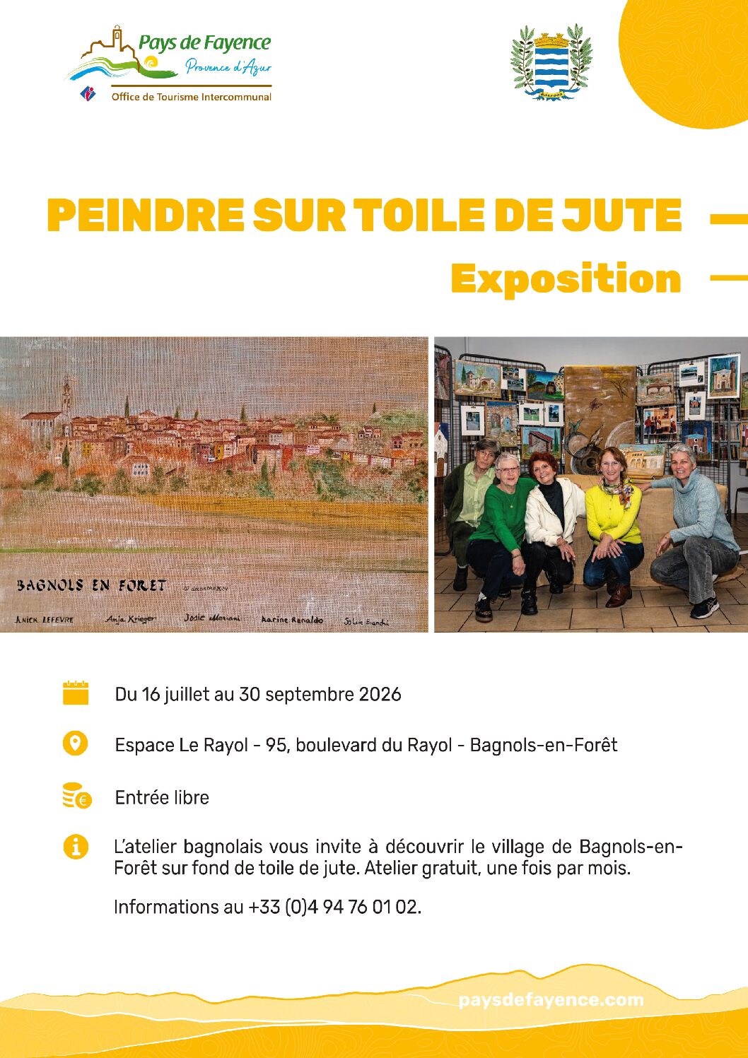 EXPO Peindre sur jute