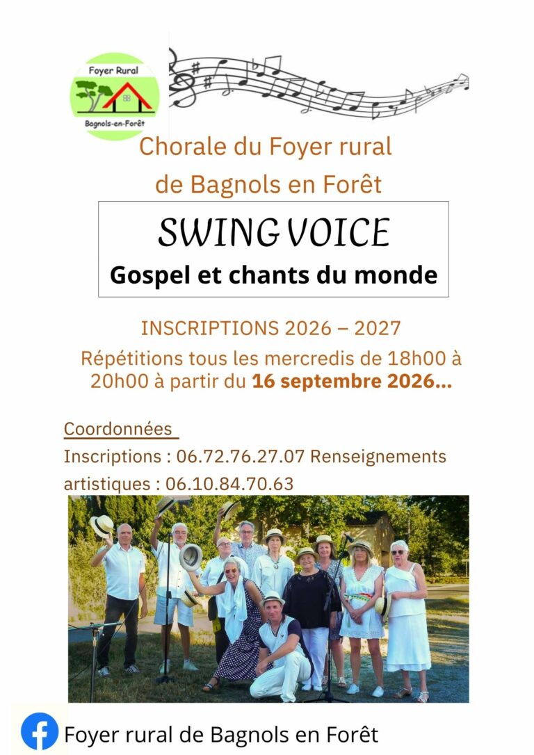 SWING VOICE CHORALE DE BAGNOLS